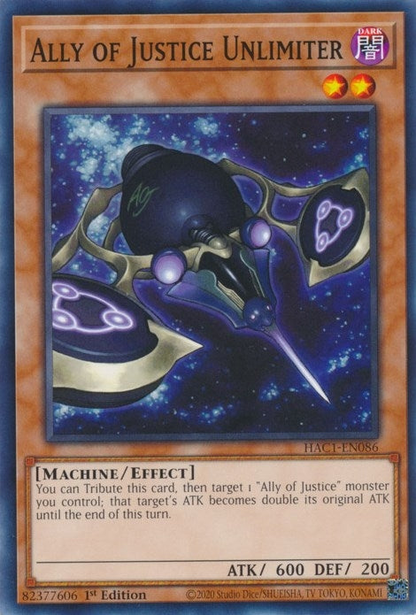 Image for Ally of Justice Unlimiter (Hidden Arsenal: Chapter 1) (HAC1-EN086) - YuGiOh