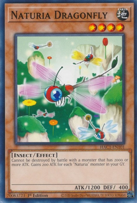 Image for Naturia Dragonfly (Hidden Arsenal: Chapter 1) (HAC1-EN101) - YuGiOh