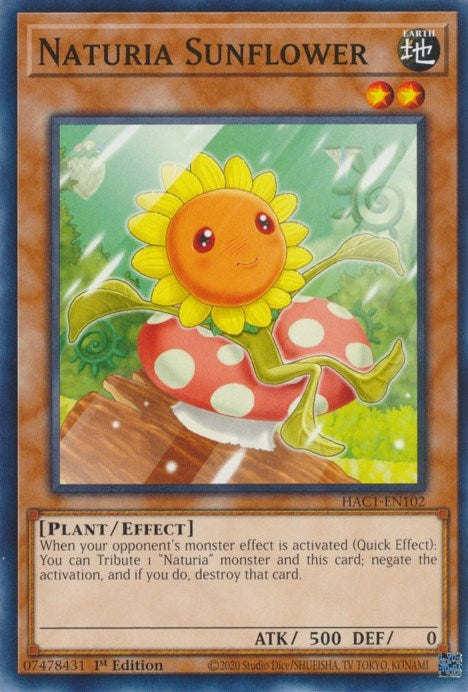 Image for Naturia Sunflower (Hidden Arsenal: Chapter 1) (HAC1-EN102) - YuGiOh