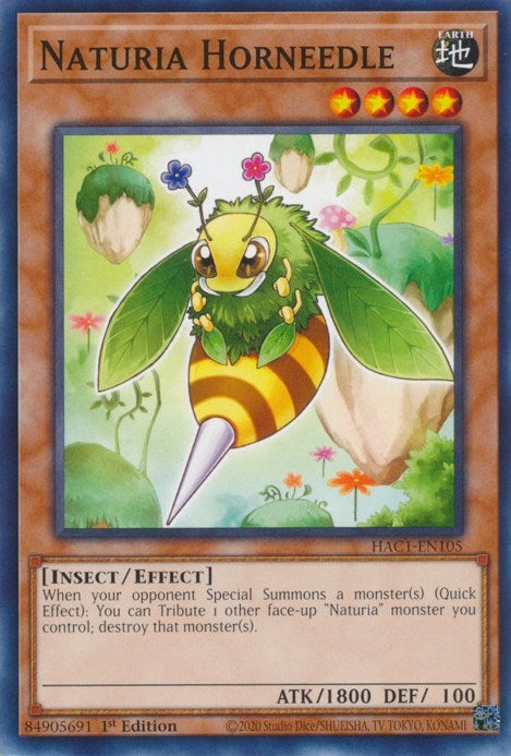 Image for Naturia Horneedle (Hidden Arsenal: Chapter 1) (HAC1-EN105) - YuGiOh