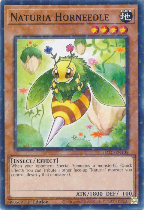 Image for Naturia Horneedle (Duel Terminal) (Hidden Arsenal: Chapter 1) (HAC1-EN105) - YuGiOh