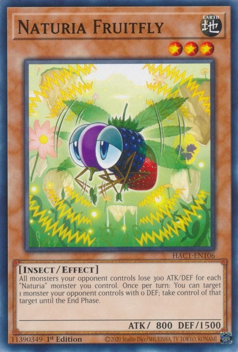 Image for Naturia Fruitfly (Hidden Arsenal: Chapter 1) (HAC1-EN106) - YuGiOh