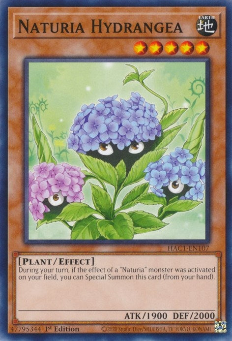 Image for Naturia Hydrangea (Hidden Arsenal: Chapter 1) (HAC1-EN107) - YuGiOh
