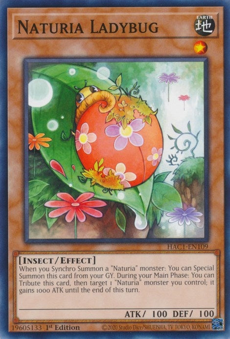 Image for Naturia Ladybug (Hidden Arsenal: Chapter 1) (HAC1-EN109) - YuGiOh