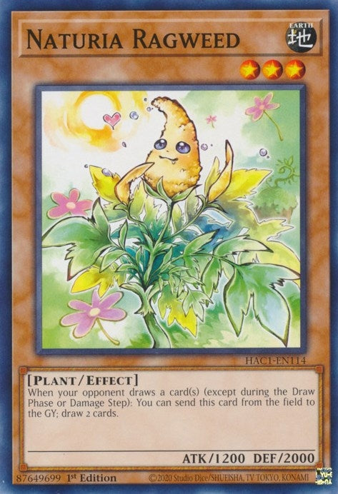 Image for Naturia Ragweed (Hidden Arsenal: Chapter 1) (HAC1-EN114) - YuGiOh