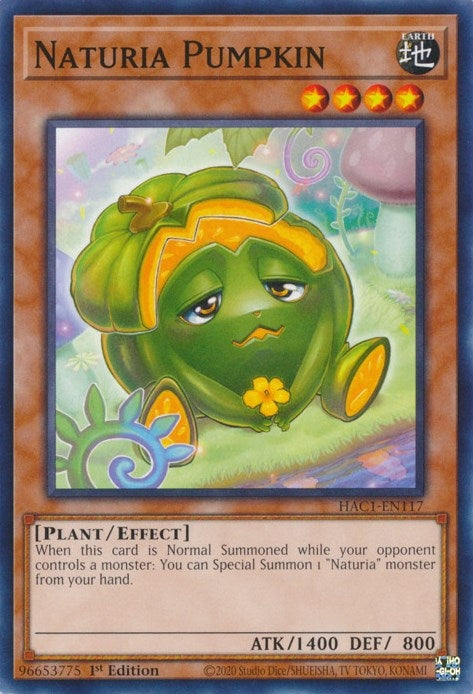 Image for Naturia Pumpkin (Hidden Arsenal: Chapter 1) (HAC1-EN117) - YuGiOh