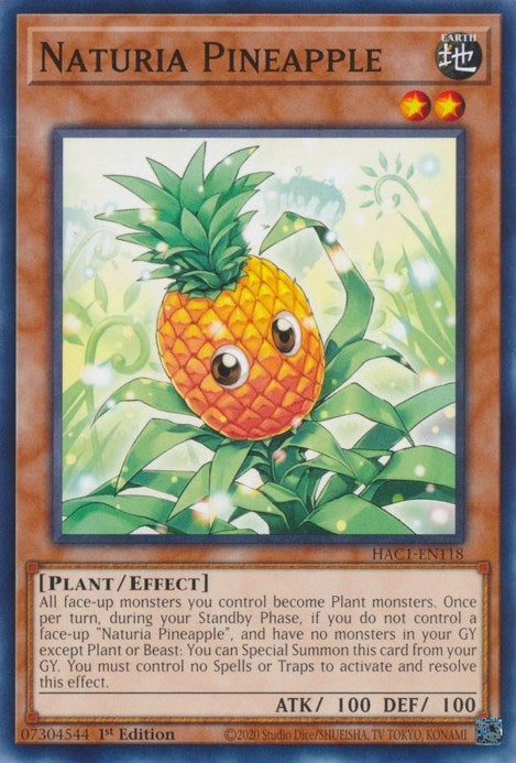 Image for Naturia Pineapple (Hidden Arsenal: Chapter 1) (HAC1-EN118) - YuGiOh