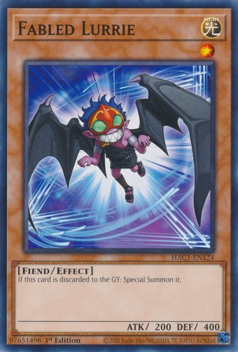Image for Fabled Lurrie (Hidden Arsenal: Chapter 1) (HAC1-EN124) - YuGiOh