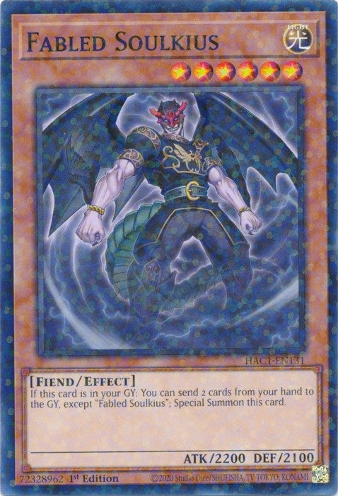Image for Fabled Soulkius (Duel Terminal) (Hidden Arsenal: Chapter 1) (HAC1-EN131) - YuGiOh