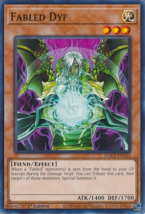 Image for Fabled Dyf (Hidden Arsenal: Chapter 1) (HAC1-EN133) - YuGiOh