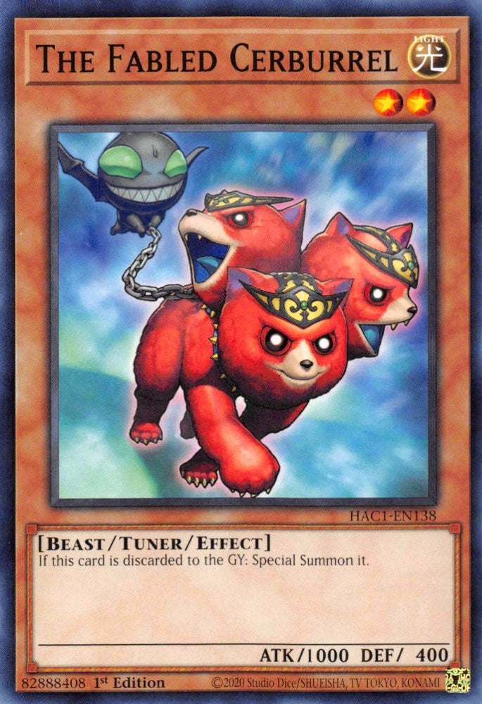 Image for The Fabled Cerburrel (Hidden Arsenal: Chapter 1) (HAC1-EN138) - YuGiOh