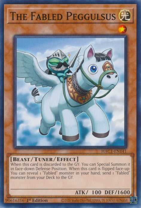 Image for The Fabled Peggulsus (Hidden Arsenal: Chapter 1) (HAC1-EN141) - YuGiOh