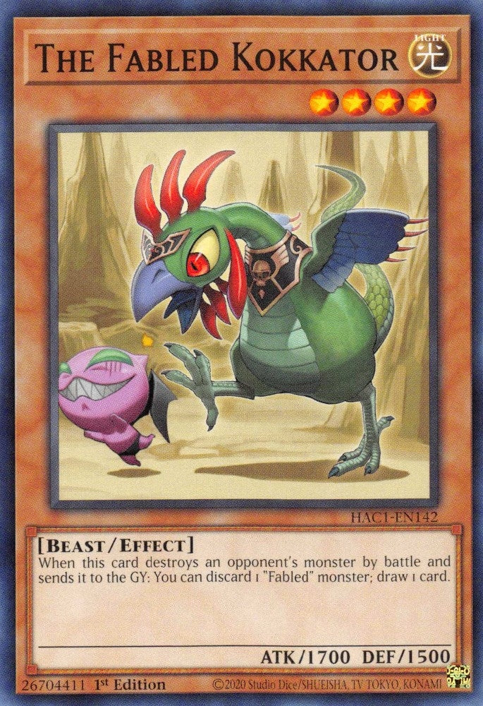 Image for The Fabled Kokkator (Hidden Arsenal: Chapter 1) (HAC1-EN142) - YuGiOh