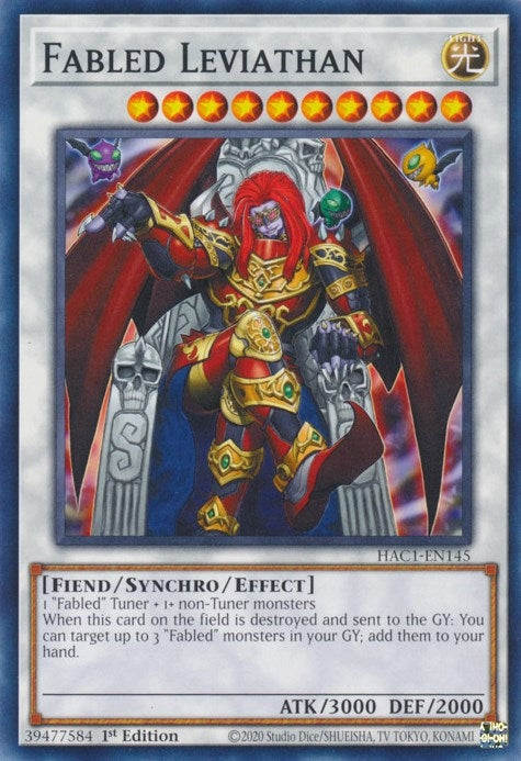 Image for Fabled Leviathan (Hidden Arsenal: Chapter 1) (HAC1-EN145) - YuGiOh