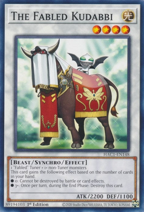 Image for The Fabled Kudabbi (Hidden Arsenal: Chapter 1) (HAC1-EN148) - YuGiOh