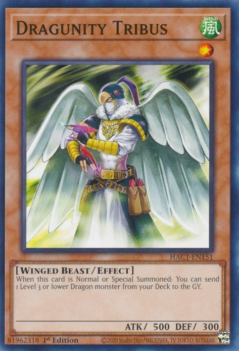 Image for Dragunity Tribus (Hidden Arsenal: Chapter 1) (HAC1-EN151) - YuGiOh