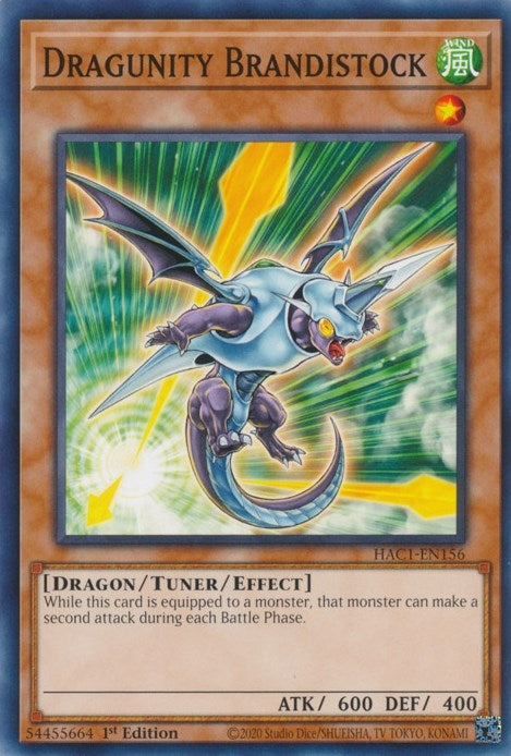 Image for Dragunity Brandistock (Hidden Arsenal: Chapter 1) (HAC1-EN156) - YuGiOh