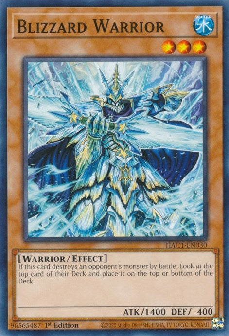 Image for Blizzard Warrior (Hidden Arsenal: Chapter 1) (HAC1-EN030) - YuGiOh
