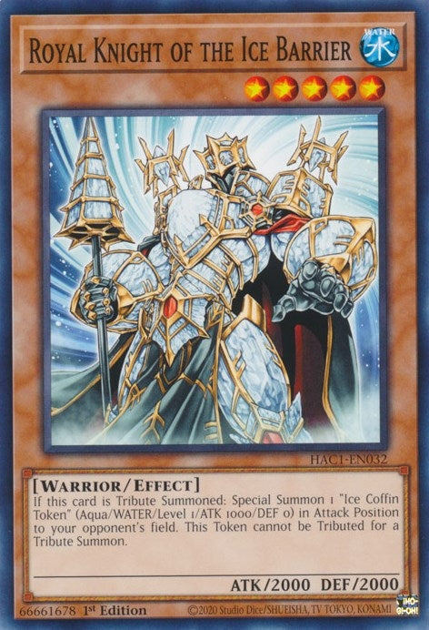 Image for Royal Knight of the Ice Barrier (Hidden Arsenal: Chapter 1) (HAC1-EN032) - YuGiOh