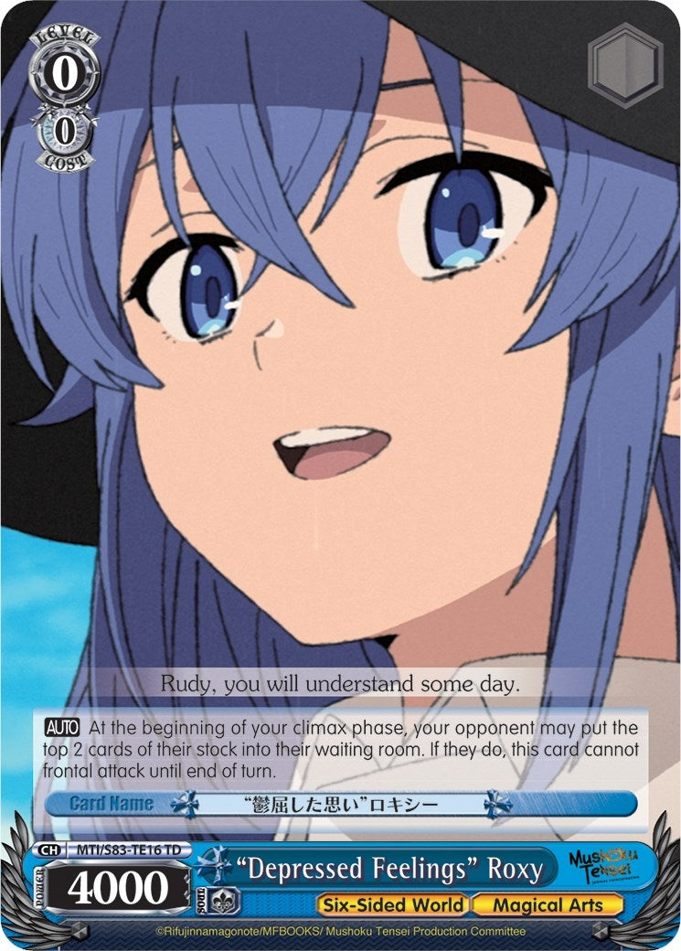 Image for "Depressed Feelings" Roxy (Mushoku Tensei: Jobless Reincarnation) (MTI/S83-TE16 TD) - Weiss Schwarz