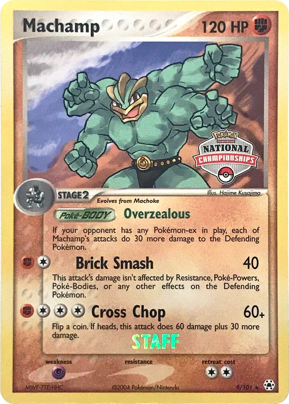 Image for Machamp - 9/101 (National Championships) [Staff] (League & Championship Cards) (009/101) - Pokemon