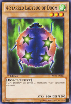 4-Starred Ladybug of Doom - Starter Deck: Yugi Reloaded (Common) [YSYR-010]