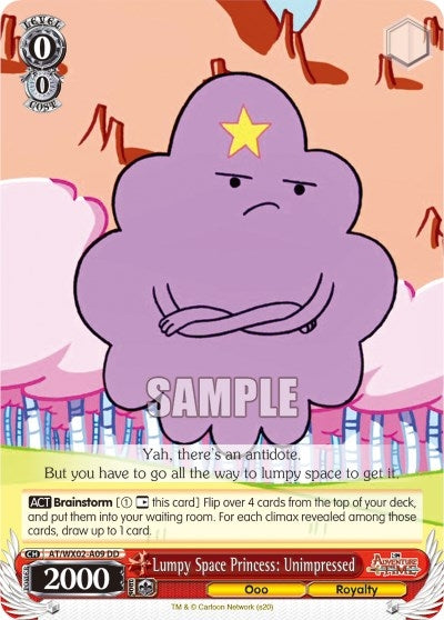 Image for Lumpy Space Princess: Unimpressed (Adventure Time) (AT/WX02-A09) - Weiss Schwarz