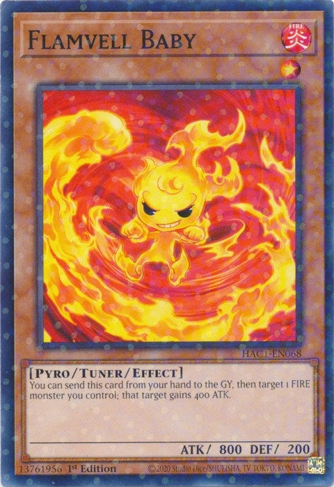 Image for Flamvell Baby (Duel Terminal) (Hidden Arsenal: Chapter 1) (HAC1-EN068) - YuGiOh