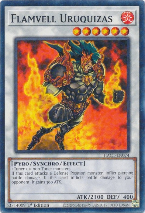 Image for Flamvell Uruquizas (Duel Terminal) (Hidden Arsenal: Chapter 1) (HAC1-EN074) - YuGiOh