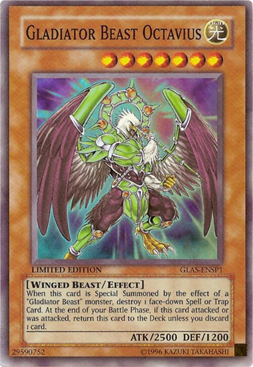 Image for Gladiator Beast Octavius (Sneak Preview Series 3) (GLAS-ENSP1) - YuGiOh