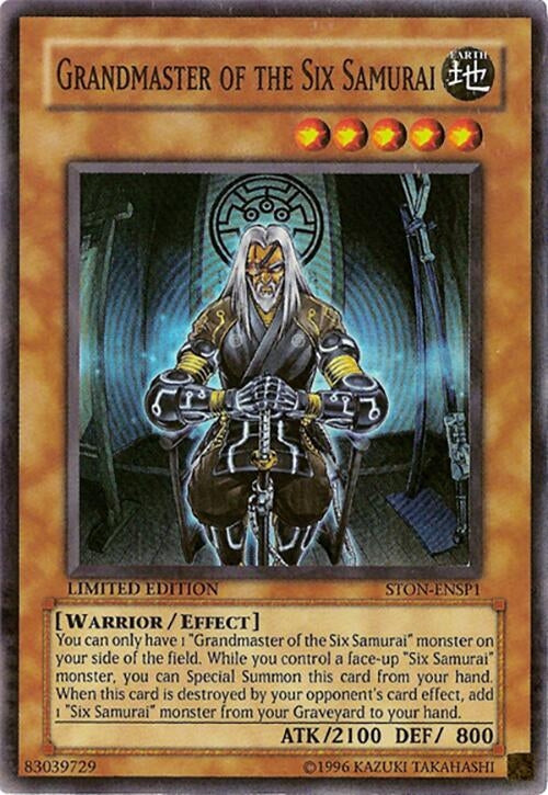 Image for Grandmaster of the Six Samurai (Sneak Preview Series 3) (STON-ENSP1) - YuGiOh