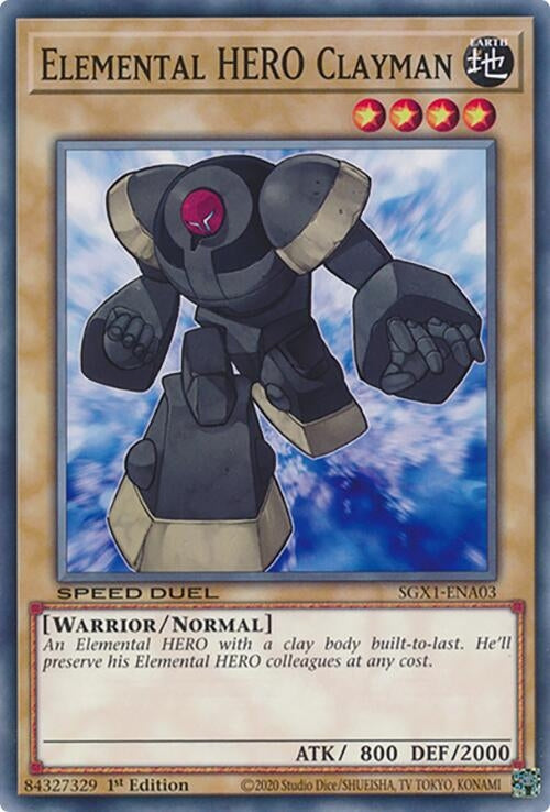 Image for Elemental HERO Clayman (Speed Duel GX: Duel Academy Box) (SGX1-ENA03) - YuGiOh