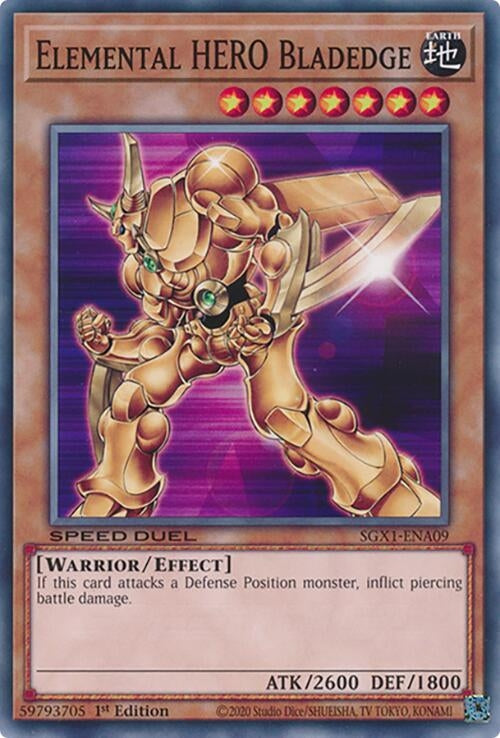 Image for Elemental HERO Bladedge (Speed Duel GX: Duel Academy Box) (SGX1-ENA09) - YuGiOh