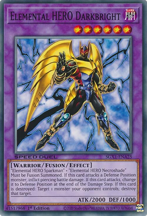 Image for Elemental HERO Darkbright (Speed Duel GX: Duel Academy Box) (SGX1-ENA25) - YuGiOh