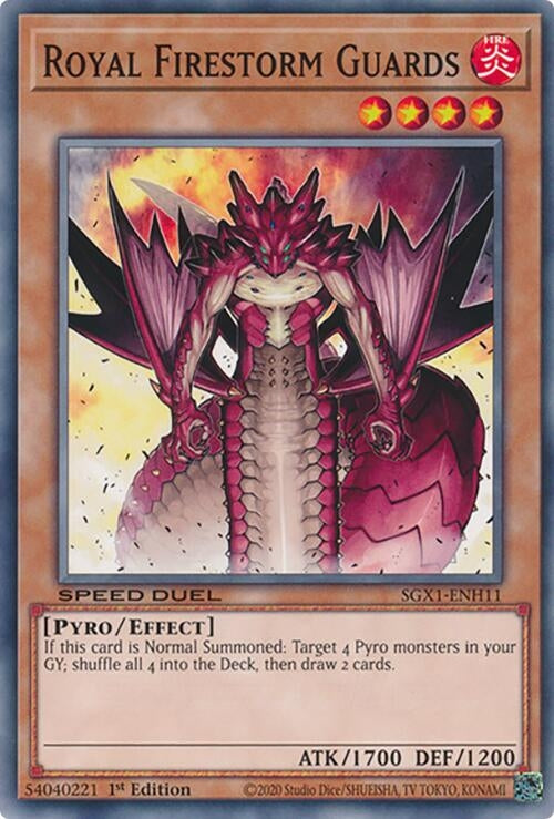 Image for Royal Firestorm Guards (Speed Duel GX: Duel Academy Box) (SGX1-ENH11) - YuGiOh