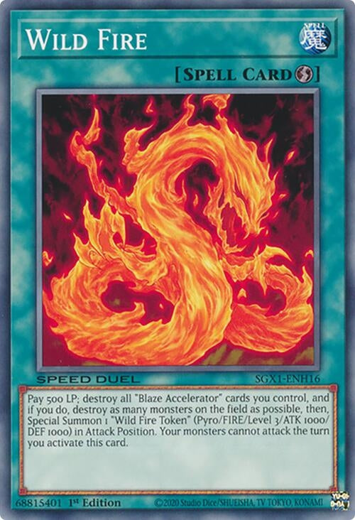 Image for Wild Fire (Speed Duel GX: Duel Academy Box) (SGX1-ENH16) - YuGiOh