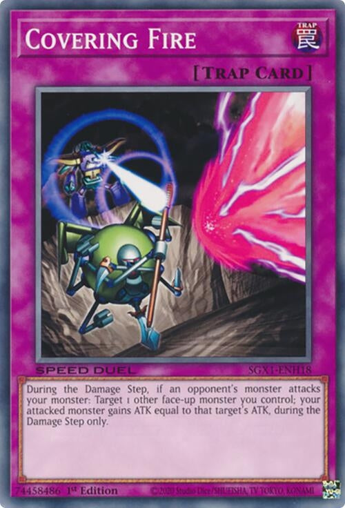Image for Covering Fire (Speed Duel GX: Duel Academy Box) (SGX1-ENH18) - YuGiOh