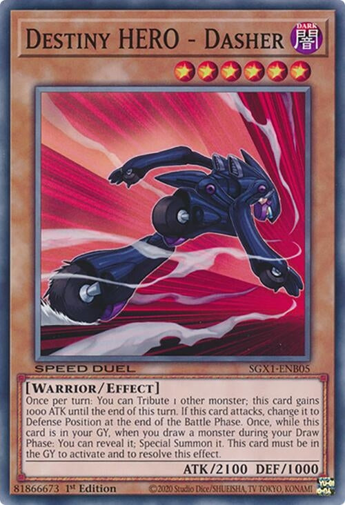 Image for Destiny HERO - Dasher (Speed Duel GX: Duel Academy Box) (SGX1-ENB05) - YuGiOh