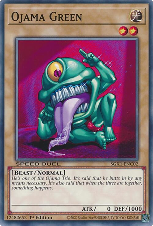 Image for Ojama Green (Speed Duel GX: Duel Academy Box) (SGX1-ENC02) - YuGiOh
