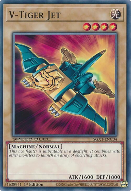 Image for V-Tiger Jet (Speed Duel GX: Duel Academy Box) (SGX1-ENC04) - YuGiOh