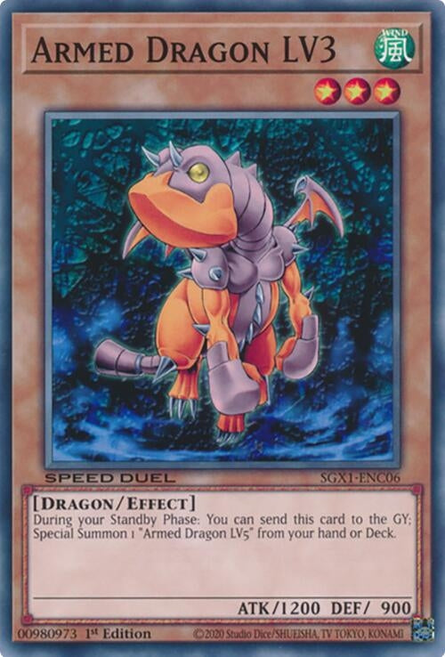 Image for Armed Dragon LV3 (Speed Duel GX: Duel Academy Box) (SGX1-ENC06) - YuGiOh