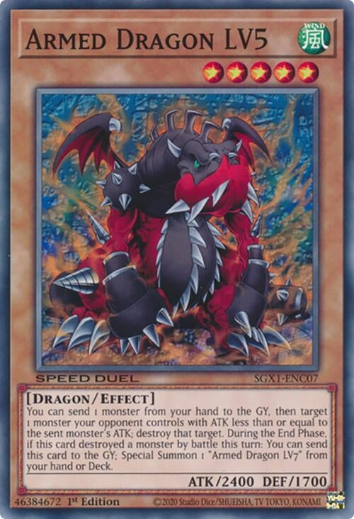 Image for Armed Dragon LV5 (Speed Duel GX: Duel Academy Box) (SGX1-ENC07) - YuGiOh
