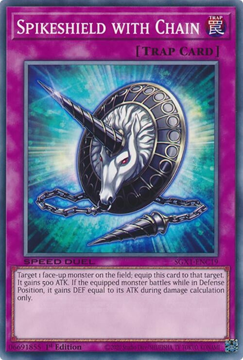 Image for Spikeshield with Chain (Speed Duel GX: Duel Academy Box) (SGX1-ENC19) - YuGiOh
