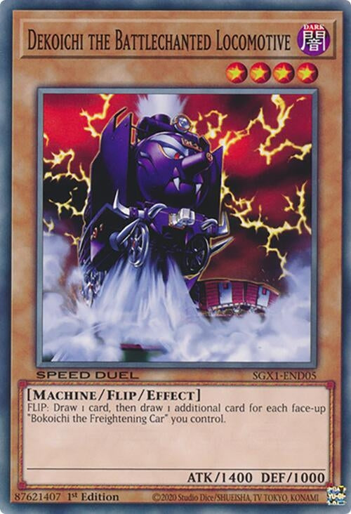 Image for Dekoichi the Battlechanted Locomotive (Speed Duel GX: Duel Academy Box) (SGX1-END05) - YuGiOh