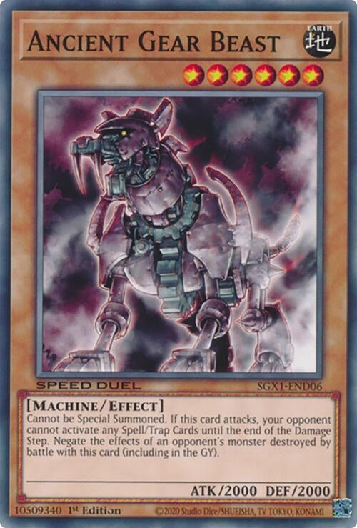 Image for Ancient Gear Beast (Speed Duel GX: Duel Academy Box) (SGX1-END06) - YuGiOh