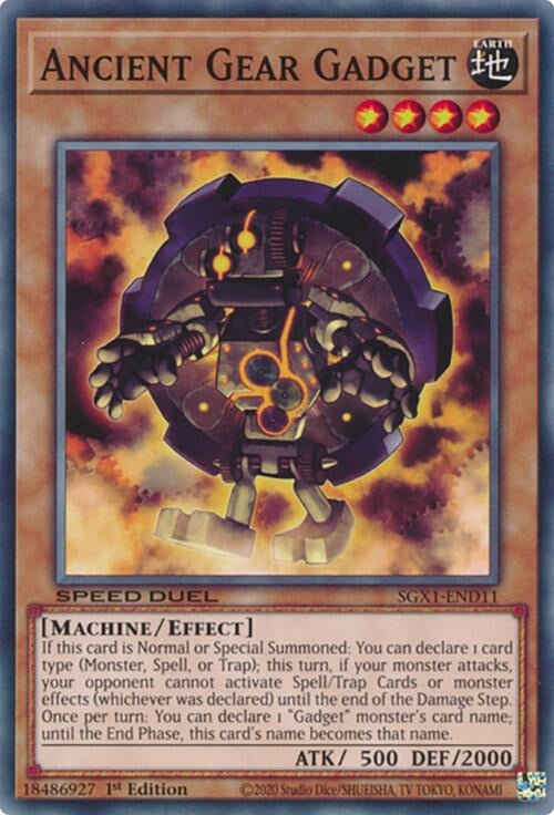 Image for Ancient Gear Gadget (Speed Duel GX: Duel Academy Box) (SGX1-END11) - YuGiOh