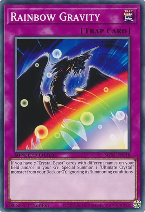 Image for Rainbow Gravity (Speed Duel GX: Duel Academy Box) (SGX1-ENF18) - YuGiOh