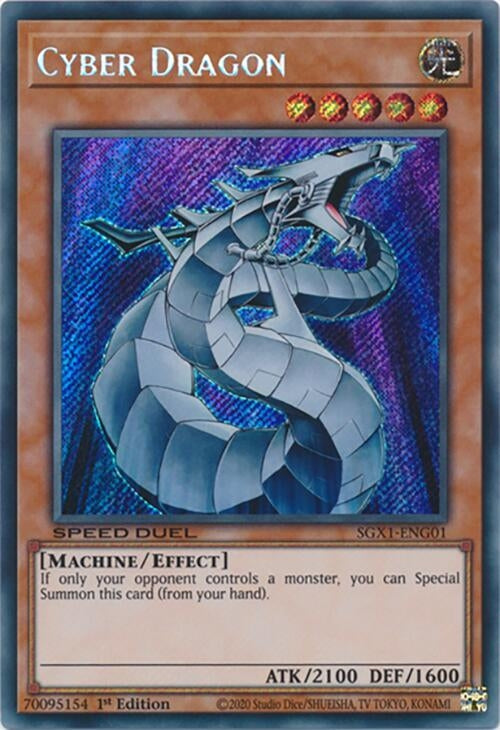 Image for Cyber Dragon (Secret Rare) (Speed Duel GX: Duel Academy Box) (SGX1-ENG01) - YuGiOh