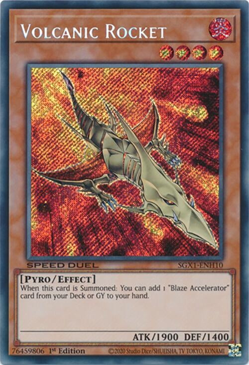 Image for Volcanic Rocket (Secret Rare) (Speed Duel GX: Duel Academy Box) (SGX1-ENH10) - YuGiOh