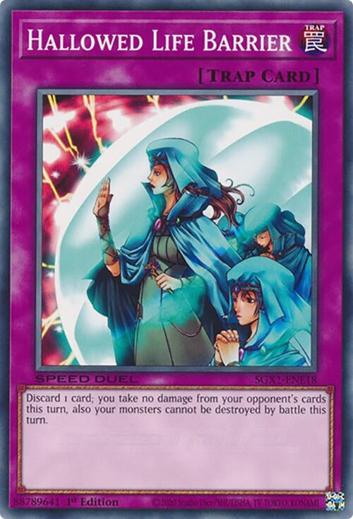 Image for Hallowed Life Barrier (Speed Duel GX: Duel Academy Box) (SGX1-ENE18) - YuGiOh